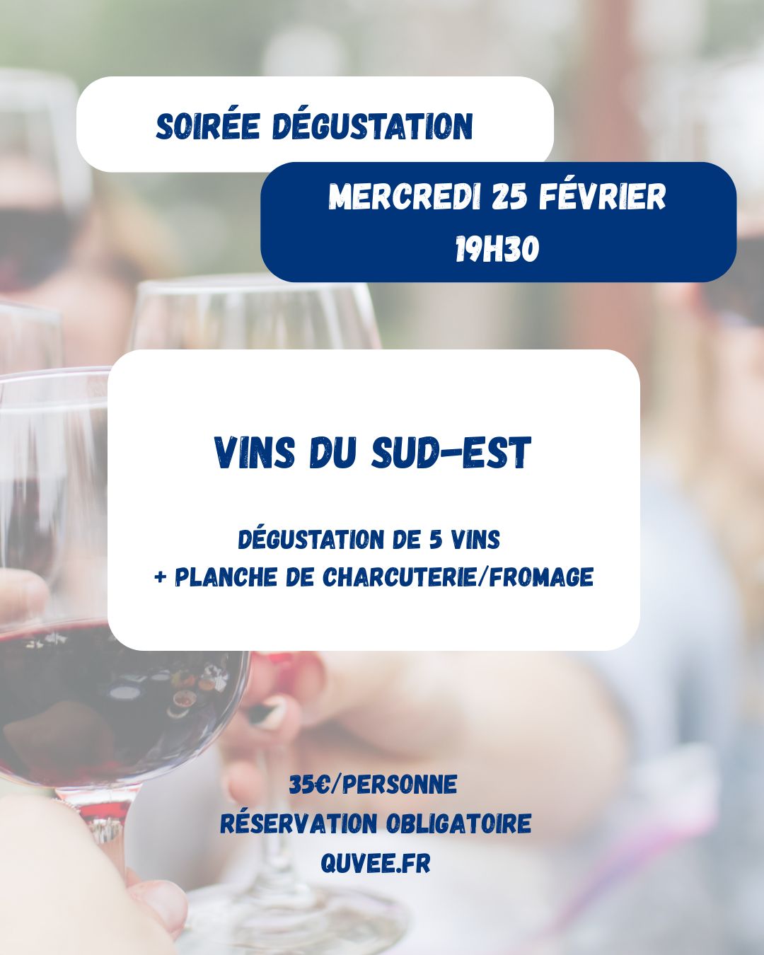 Affiche dégustation vins du Sud-Est du 25022026