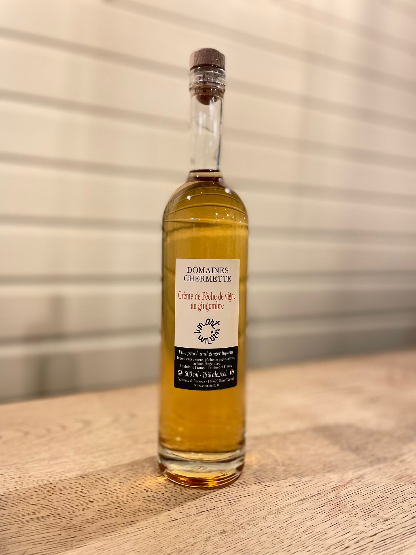 Crème de pêche de vigne au gingembre - Pierre-Marie Chermette