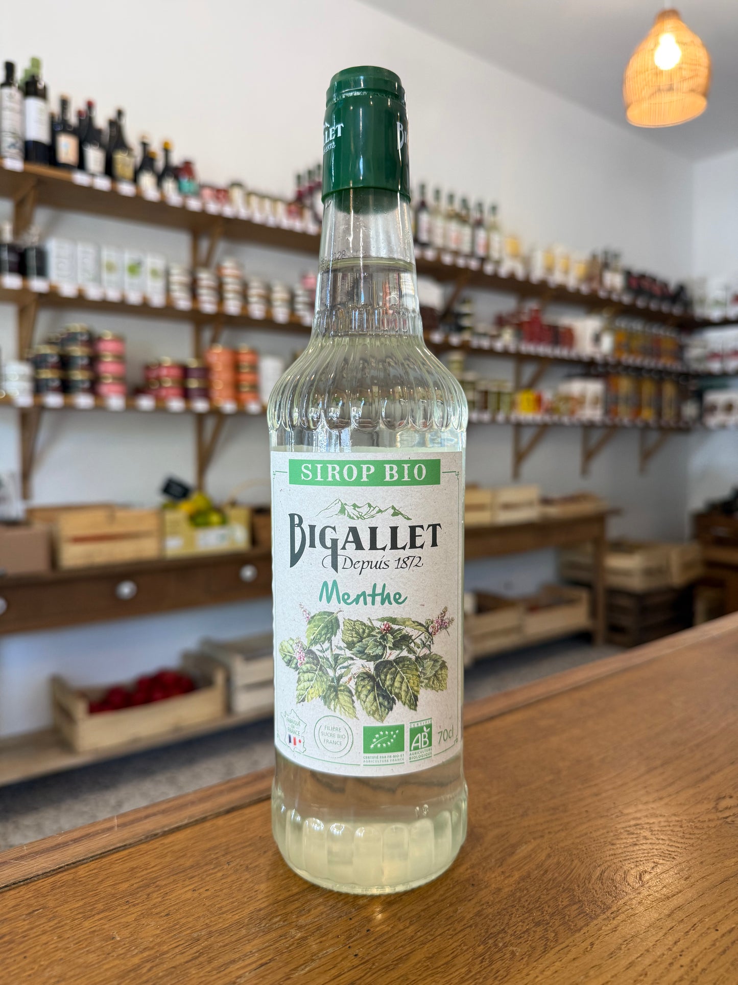 Sirop de Menthe Bio 70cl - Bigallet