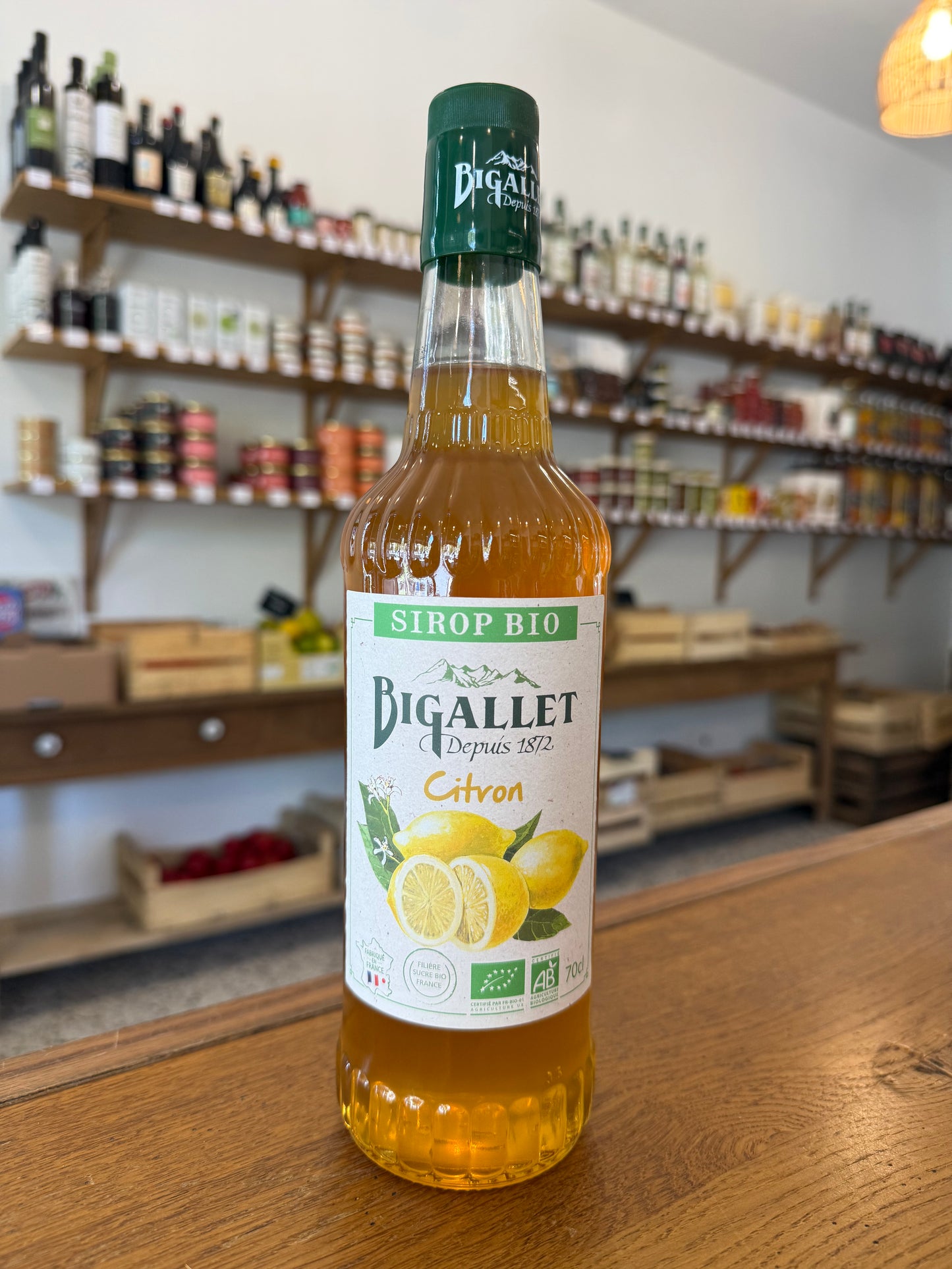 Sirop de Citron Bio 70cl - Bigallet