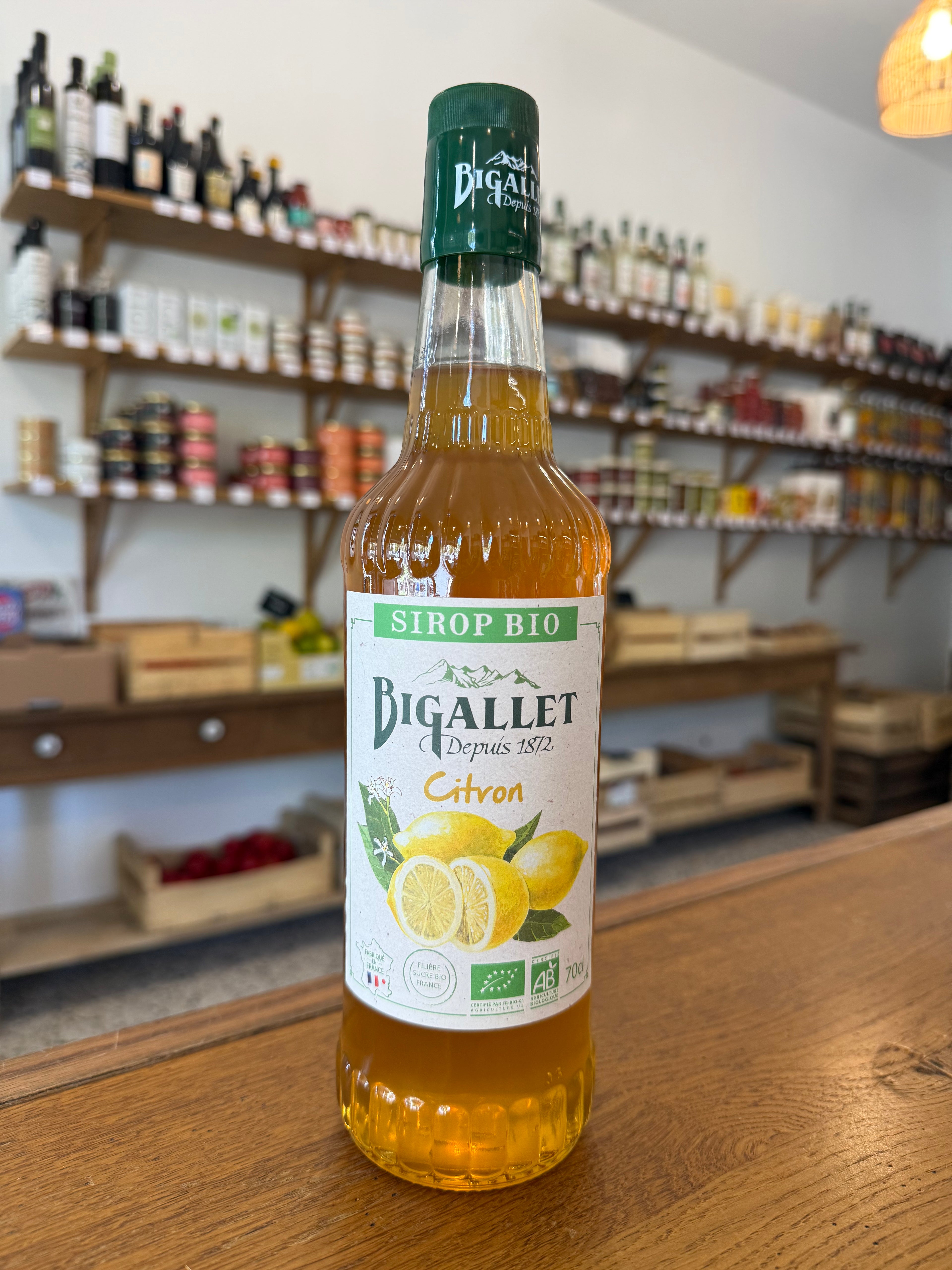 Sirop de Citron Bio 70cl - Bigallet
