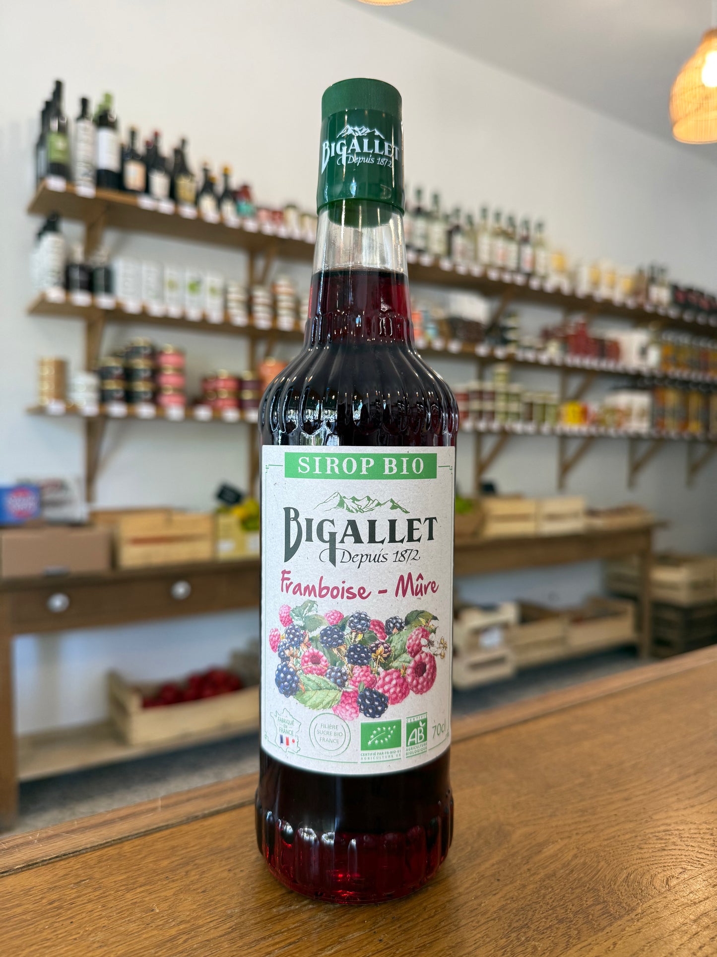 Sirop Framboise-Mûre Bio 70cl - Bigallet