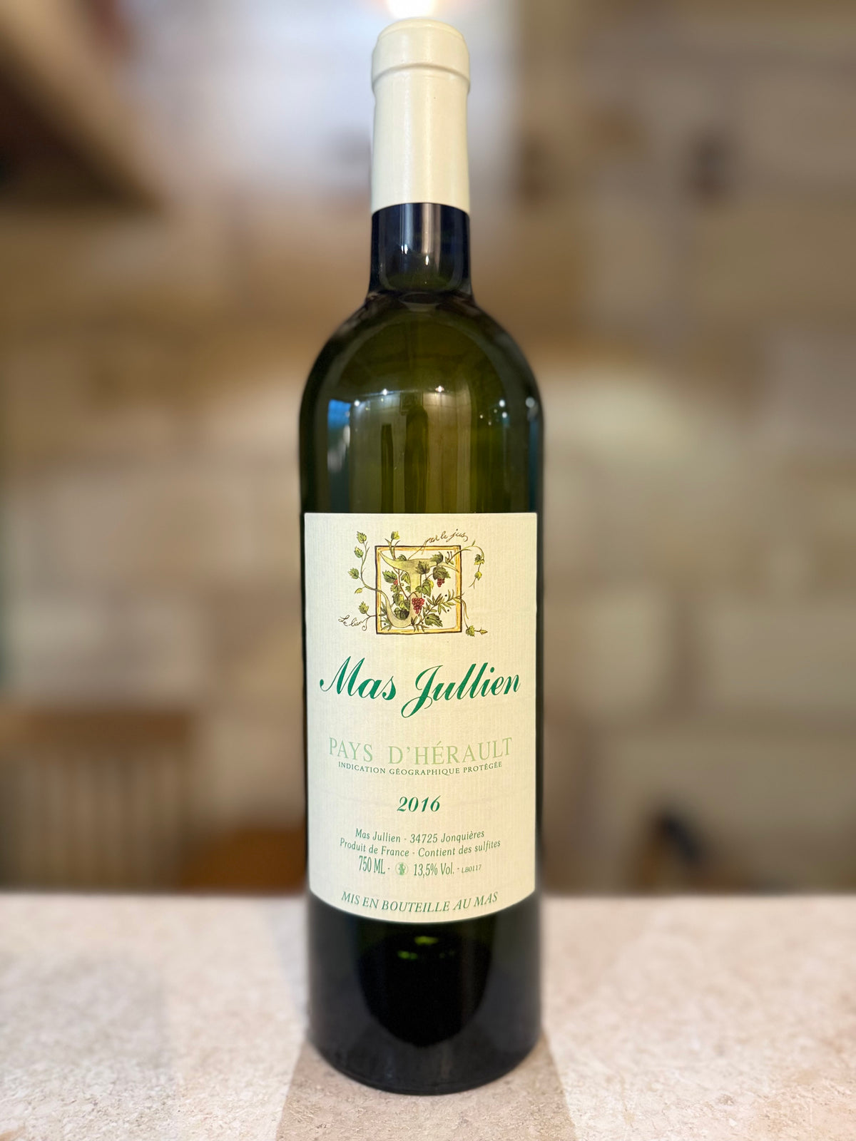 Mas Jullien Blanc 2016 IGP Pays d'Hérault